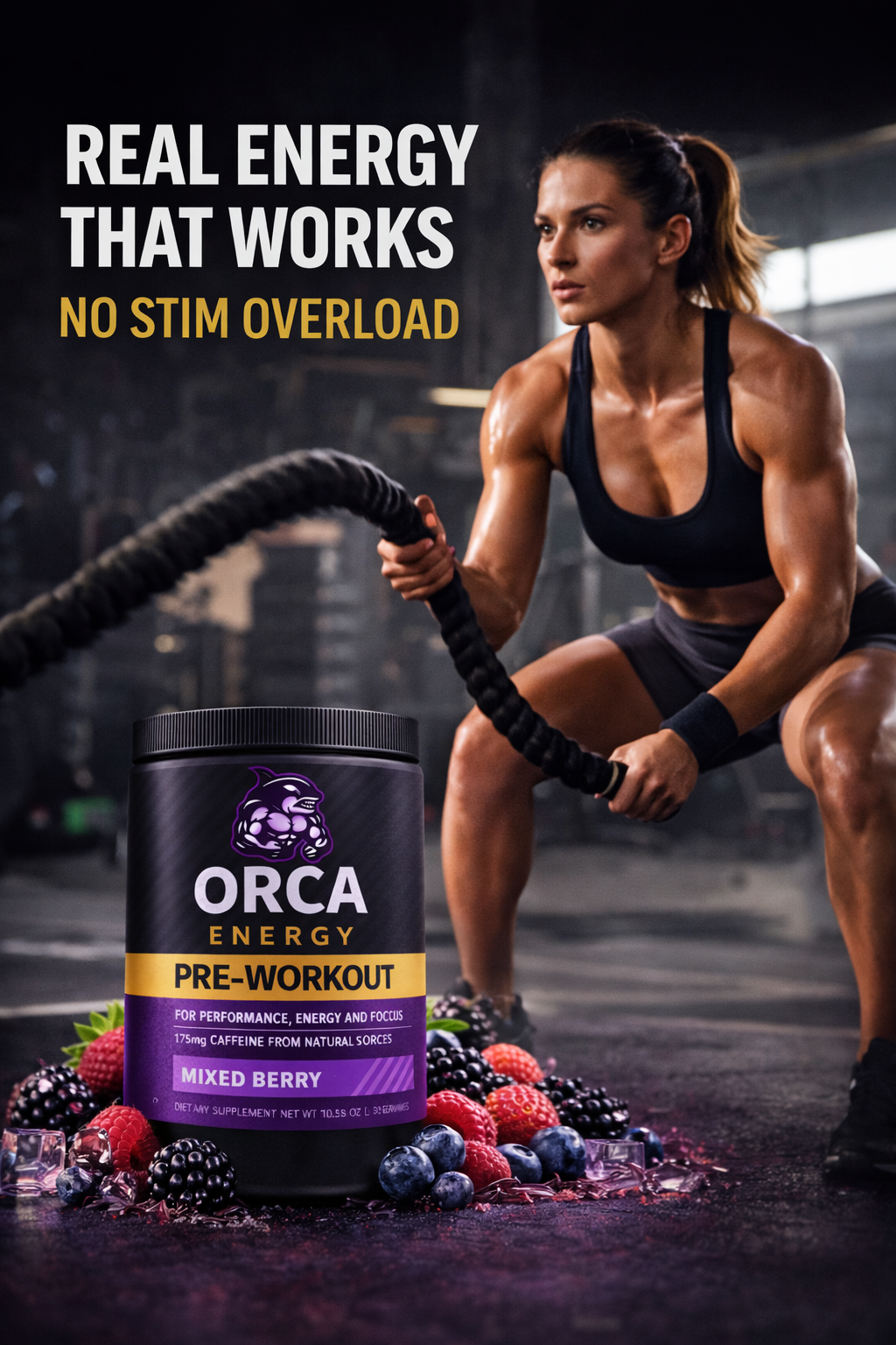 Orca Energy Pre-Workout — Built for Warriors