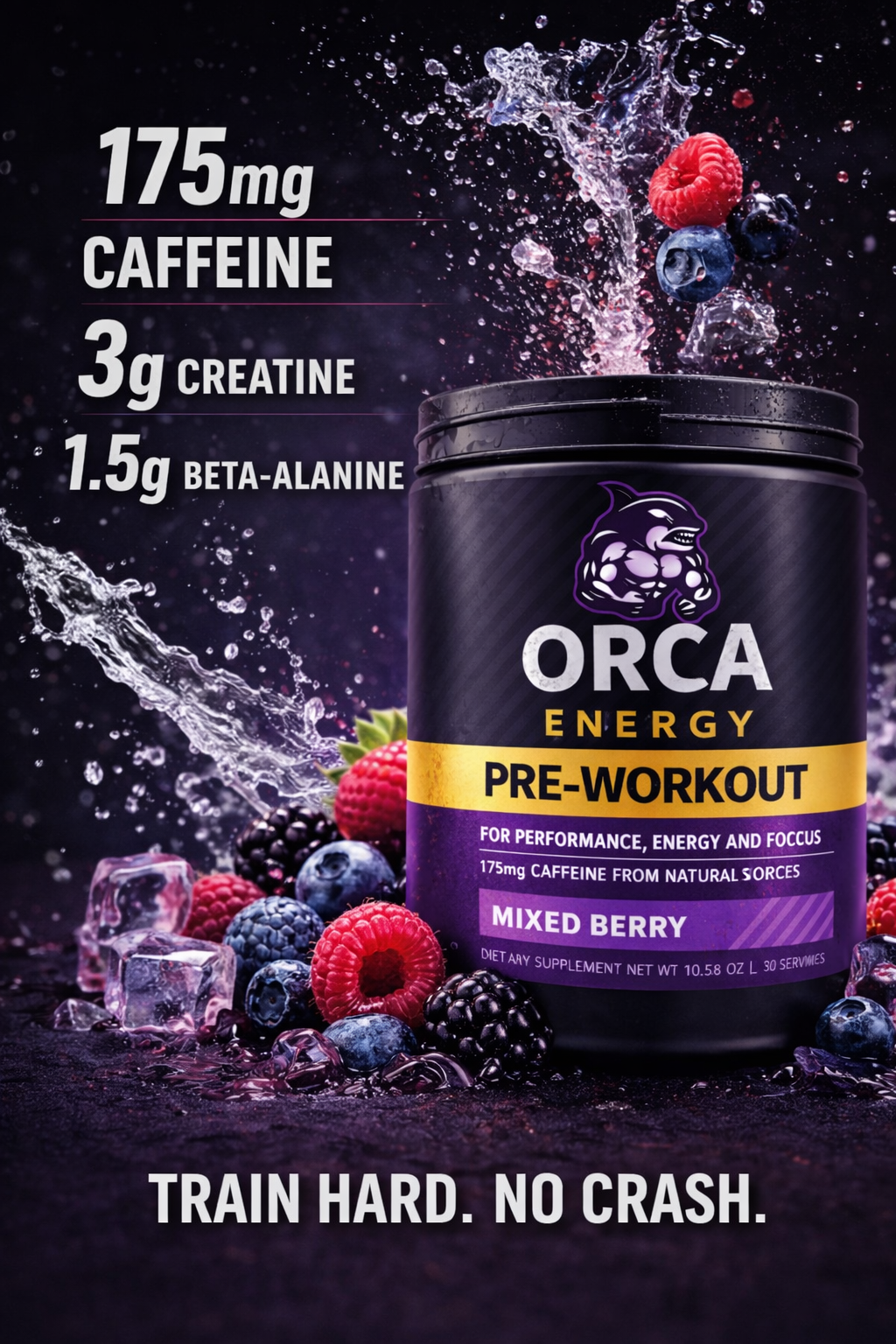 Orca Energy Pre-Workout — Built for Warriors