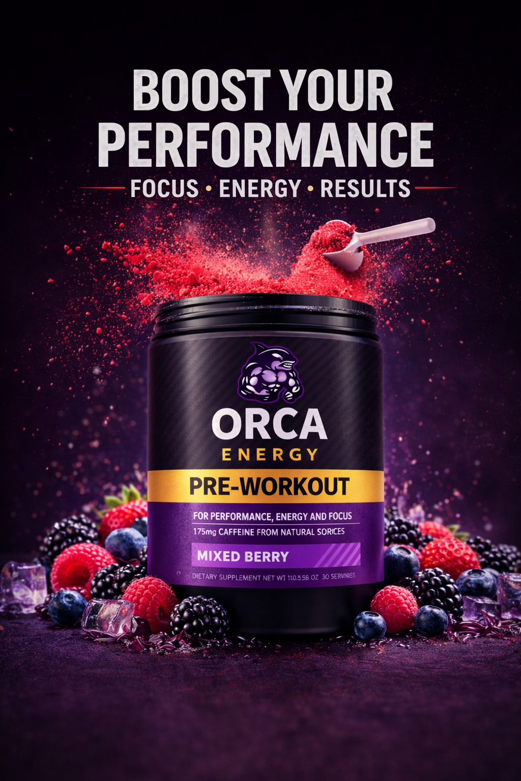 Orca Energy Pre-Workout — Built for Warriors